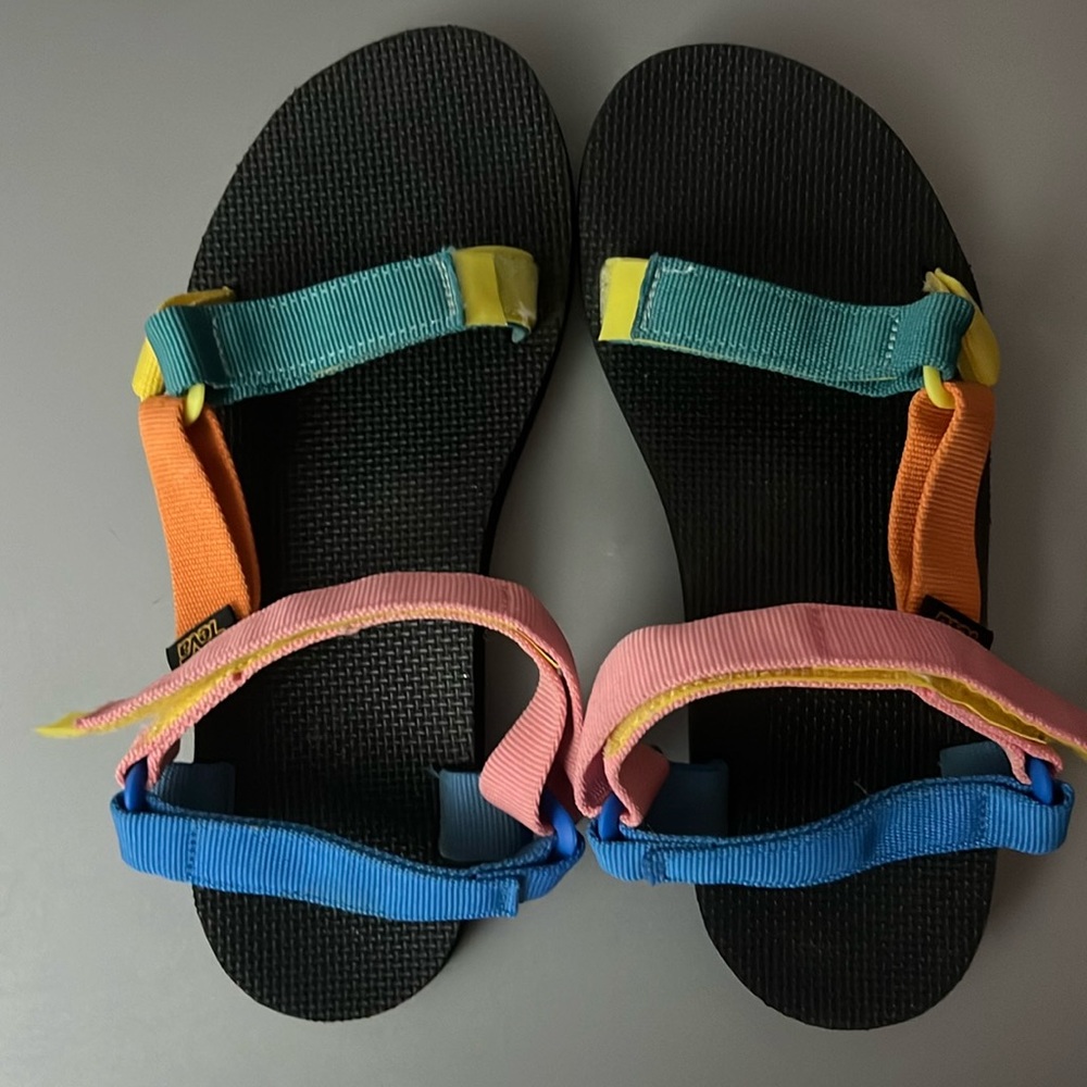 TEVA colored sandals. Not platform!